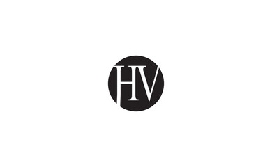 HV, VH, V , H , Abstract Letters Logo Monogram