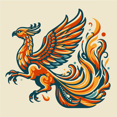 Chinese mythological phoenix creature