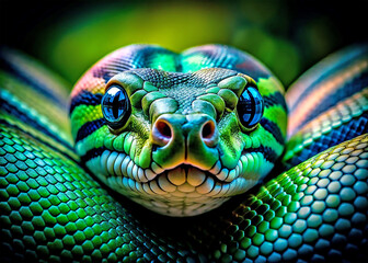 Fototapeta premium A venomous python