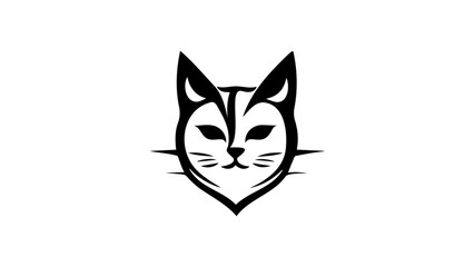 Fototapeta premium cat head illustration