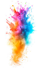 Colorful Explosion of Colored Powder