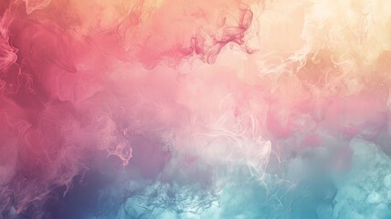 Illustration AI horizontal pastel smoke dance in soft light. Background concept, textures.