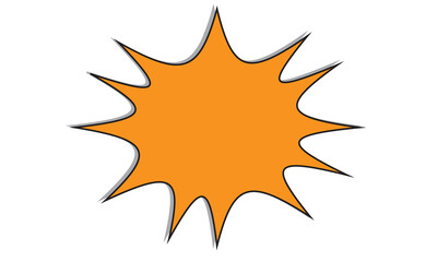 Pop art pattern. Comic background with speech bubble and halftone. Yellow cartoon retro starburst texture with dots. Duotone effect. Vintage gradient banner. Funny superhero print. Vector illustration