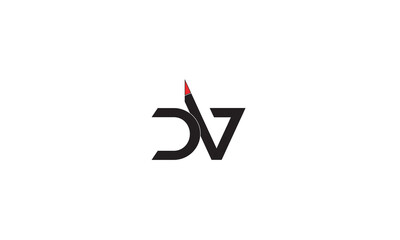 DV, VD, V , D , Abstract Letters Logo Monogram