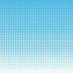 Dots halftone white and blue color pattern gradie