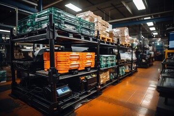 Precision-engineered and equipped with cutting-edge technology, this high-tech warehouse sets the standard for organized and efficient storage solutions