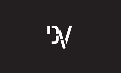 DV, VD, V , D , Abstract Letters Logo Monogram