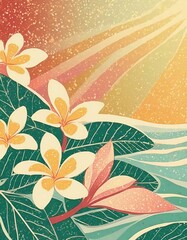 flower, pattern, floral, seamless, spring, leaf, nature, vector, wallpaper, design, decoration, summer, plant, art, illustration, texture, vintage, pink, blossom, decor, ornament, textile, color, butt