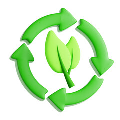 Conservation 3D Icon Illustration for Earth Day