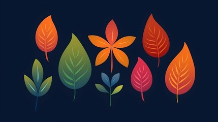 Obraz premium Background with autumn leaves and copy space clean background