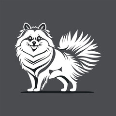 Vector squirrel logo vector icon design illustration