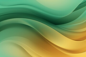 Antique Gold to Sage Green abstract fluid gradient design, curved wave in motion background for banner, wallpaper, poster, template, flier and cover