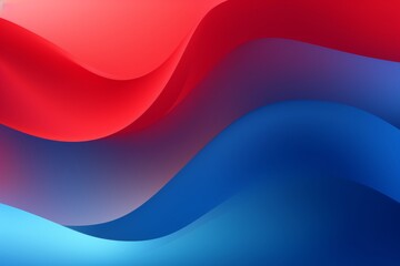 Red to Blue abstract fluid gradient design, curved wave in motion background for banner, wallpaper, poster, template, flier and cover - obrazy, fototapety, plakaty