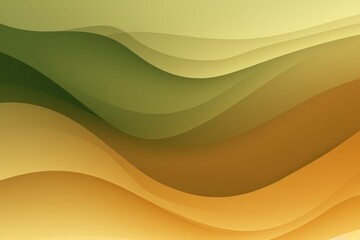 Camel Brown to Olive Drab abstract fluid gradient design, curved wave in motion background for banner, wallpaper, poster, template, flier and cover