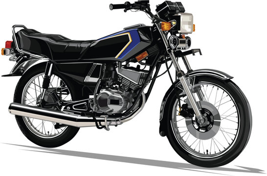 motorcycle bike vector image for post design