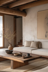 Cozy living room home interior design. Modern light house or apartment room with comfortable sofa, luxury stylish trendy couch and livingroom decor background. Living room furniture store concept .