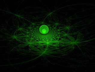 Obraz premium Imaginatory fractal abstract background Image