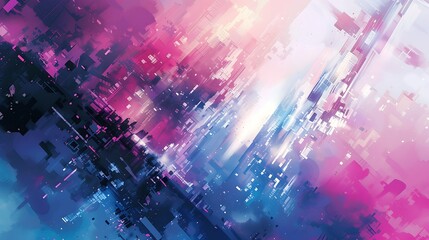 Abstract Anime background, manga style, LOFI, colorful wallpaper, poster cover