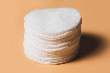 Cotton sponges for cleansing the face and body.
