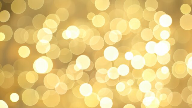 abstract background with yellow bokeh, glowing bokeh background