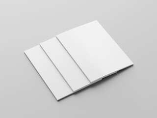 Perfect binding brochure mockup