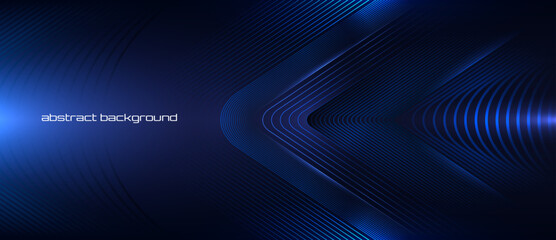 Dark blue modern composition with diagonal lines.