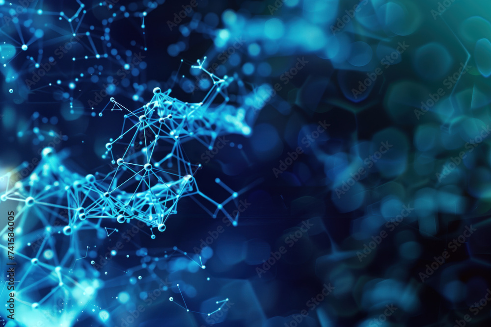 Poster an abstract slide background for showcasing general science and bio hacking. background image. creat