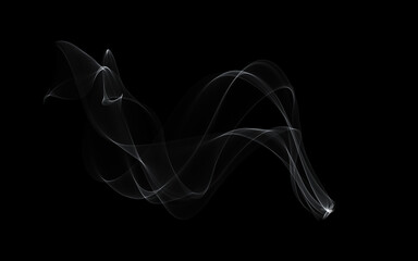 Clear smoke or vapor flowing upward.