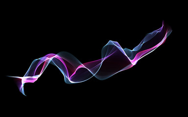 Clear violet smoke or vapor flowing upward.