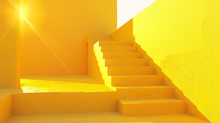 Elegant yellow gradient on a minimalistic background