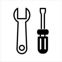 service icon or button vector illustration isolated on transparent background