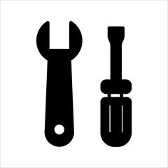 service icon or button vector illustration isolated on transparent background