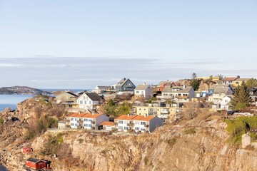 Walking along the seaside in Kristiansun town