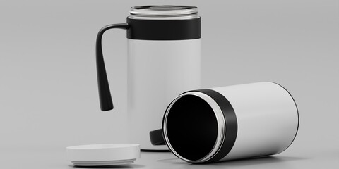 Insulated coffee Mug, Double Wall Insulated Stainless Steel Coffee Mug, Aluminum thermos mug...