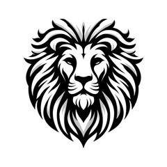 lion head logo vector design concept