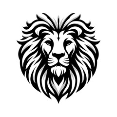 lion head logo vector design concept