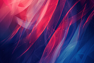 Red and blue abstract futuristic background - obrazy, fototapety, plakaty