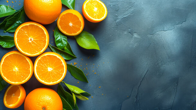 Citrus essence: droplets glisten, whispering of the vibrant flavor and rejuvenating freshness of orange juice. © Дмитрий Симаков