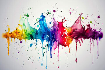 Fototapeta premium Abstract artistic watercolor splash background