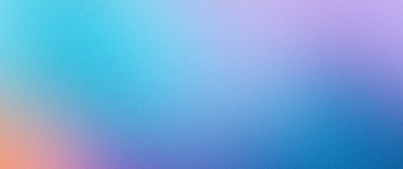 Grainy background in blue, violet, orange gradient for design, covers, advertising, templates, banners and posters