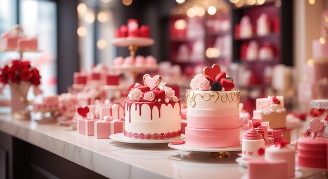 Luxury valentine cake store