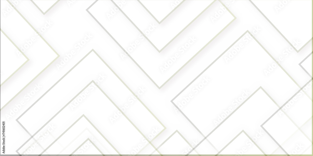 Poster white and grey modern minimalistic pale geometric pattern background with minimal tech lines and white light grey modern seamless business. geometric vector banner background with 3d design.