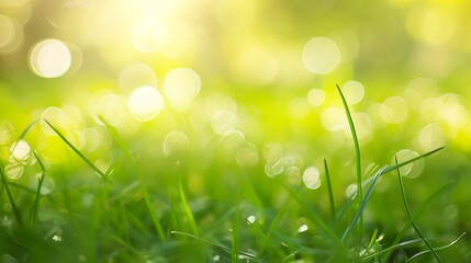 Obraz premium Grass with bokeh stock photo