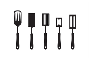 Barbecue grill Silhouette vector icon design and Grill bbq vector icon set illustration. BBQ silhouette vector on White background.