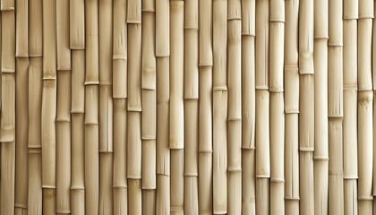 Vertical panels of bamboo are aligned perfectly to form a stylish and eco-friendly partition -...