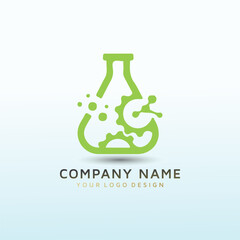 lab vector logo design idea