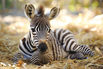 Fototapeta na wymiar cute pic of zebra.