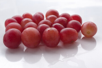 Red Grapes in Close-Up