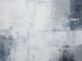 Obraz premium An abstract composition featuring grey and white squares arranged in a geometric pattern, creating a minimalist and modern aesthetic.