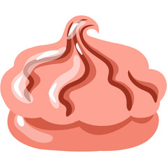 Sweet pink Zephyr illustration, marshmallow, sweets